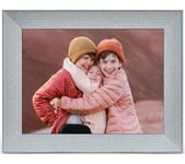 AURA Mason Luxe 9.7" WiFi Digital Photo Frame - Sandstone, Silver/Grey