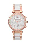 Michael Kors Womens Ladies' Parker Watch MK5774 - Rose Gold Metal - One Size