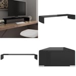 TV-bord glas svart 90x30x13 cm - TV-bord - TV-ställ - Home & Living