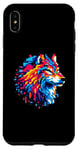 Coque pour iPhone XS Max Pixel Art Loup 8 bits