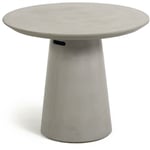 KAVE HOME Table ronde de jardin Itai en ciment ø 90 cm - Naturel Kave Home