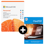 Pack Microsoft 365 Personnel - 1 utilisateur - Abonnement 1 an + FlexiPDF Home &amp; Business - 3 PC - licence perpétuelle