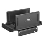 Maclean MC-454 Thin Client/Mini PC Terminal Holder, Noir, Compatible avec Les Supports VESA, sur Pied,