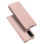 DUX DUCIS Skin Pro Bookcase-väska för Samsung Galaxy S20 - Rosa