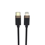 Duracell Premium USB-C to Lightning -latauskaapeli 1m (iPhone) Musta