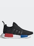 adidas Originals Kids Unisex 360 NMD Trainers - Black, Black/Multi, Size 13 Younger