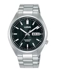 Lorus Mens Automatic Watch with Black Dial and Silver Bracelet RL491AX9 RRP £140