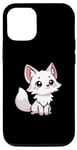 iPhone 15 Pro Kawaii White Arctic Foxes Tee For Foxes Lovers Cute Fox Case