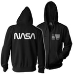 NASA Black Flag Zipped Hoodie, Hoodie