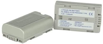 Hahnel HL-D08/D120 7.2v 1100mAh Battery for Panasonic