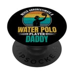 Ne sous-estimez jamais un papa joueur de water-polo PopSockets PopGrip Interchangeable