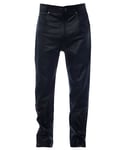 Infinity Leather Mens Black '501' Jeans-Montana - Size 30 (Waist)