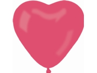 Gemar Pastell HEART LARGE ballonger - röd / 50 st.