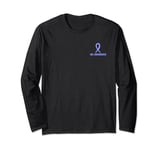 Irritable bowel syndrome IBS awareness periwinkle blue ribon Long Sleeve T-Shirt
