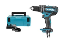 Makita DHP482RTJ - hammerbor/skruemaskine - ledningfri - 2-hastigheders - 2 batterier, inkluderet oplader