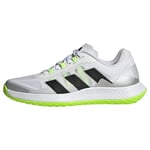 adidas Homme Forcebounce Volleyball Shoes Basket, FTWR White/Core Black/Lucid Lemon, 49 1/3 EU