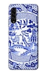 Willow Pattern Graphic Case Cover For Samsung Galaxy A90 5G