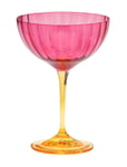 Jazzy Pink Champagne Glass Home Tableware Glass Champagne Glass Pink Anna + Nina