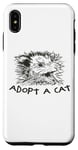 iPhone XS Max Adopt A Street Cat Funny Opossum Team Trash Animal Humor Case