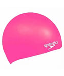 Speedo Childrens Unisex Small Graphic Print Pink Kids Silicon Swimming Cap 8 70990A657 - One Size