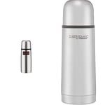 Thermos 0.35 Litre Light and Compact Stainless Steel Flask & 181114 ThermoCafé Stainless Steel Flask, Multicolour, 0.35 L