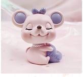 IUYT 1pcs Creative Mouse Car Ornaments Cute Shaking Head Mouse Car Decoration Cute Little Doll Rat Year Mascot Car Accessories Toy (Color Name : Pink)