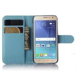 samsung Samsung J3 2016 PU Wallet Case Light Blue