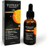 TUTULY Vitamin C Serum with Hyaluronic Acid, Alpha-Arbutin, Vitamin E, Hydrolyze