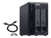 Qnap TR-002 - Baie de disques - 2 Baies (Sata-600) - USB 3.1 Gen 2 (externe)