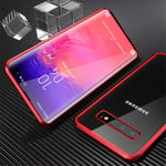 Samsung Galaxy S10 360° Magnetisk Cover m. Glas Bagside & Forside - Rød