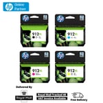 Genuine HP 912XL CMYK (3YL84AE, 3YL81AE, 3YL82AE, 3YL83AE) Ink Cartridges BOXED