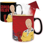 OFFICIAL ONE PUNCH MAN SAITAMA & GAROU HEAT CHANGING MUG CUP NEW IN BOX ABY