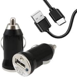 KP TECHNOLOGY Car Charger for Moto G10 (TYPE C Data Cable + Adapter) for Motorola Moto G10
