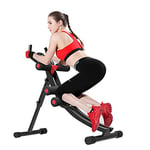 Fitlaya Fitness Appareil d'entraînement abdominal et abdominal pliable pour entraînement de musculation à domicile (rouge 01)