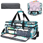 AMOIGEE Double-Layer Carrying Case for Cricut Maker 3/Maker/Explore 3/Explore Air 2, Tote Carrying Bag for Cricut Accessories