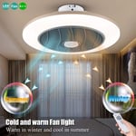 HJCC Fan with Remote Control Ceiling Lamp Ceiling Fan LED Ceiling Lamp Creative Modern with Remote Control Mute Ceiling Fan Bedroom Lamp Children's Room Living Room Ceiling Fan with Lamp