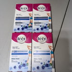 Veet Cold Wax Strips Face Sensitive  with Easy Gel - 20 Strips X 4 Boxes