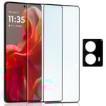 2-Pack Motorola G85 Skärmskydd & 1-Pack linsskydd - Härdat Glas 9H - Super kvalitet 3D