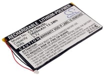 Kompatibelt med Cowon PMP A2 20GB, 3.7V, 3600 mAh