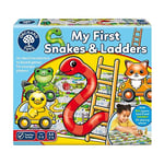 Orchard Toys My First Snakes & Ladders Game for Kids - Large Toddler Games w/Giant Colourful 3D Playing Pieces - Children's and Kids Board Games Age 3-6 Years - For 2-4 Players