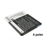 Batteri til bl.a. Samsung Galaxy S 3 Mini (Kompatibel) 4 poler