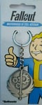 OFFICIAL FALLOUT BROTHERHOOD OF STEEL KEYCHAIN / KEYRING BRAND NEW!