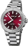 Oris 01 733 7730 4158-07 8 24 05PEB Aquis Rød/Stål Ø43.5 mm