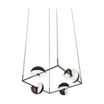 Oblure Trapeze quertette takpendel 113,5 x 113,5 cm Black