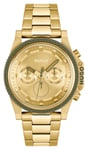HUGO 1530349 Men's #BRAVE (46mm) Gold Dial / Gold-Tone Watch