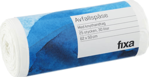 Fixa Avfallspåse 30L vit 25 st