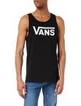 Vans Men's Vans Classic Tank Sleeveless Kniited Tank Top, Black (Black/White), X-Large