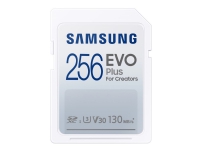 Samsung EVO Plus MB-SC256K - Flash-minneskort - 256 GB - Video Class V30 / UHS-I U3 / Class10 - SDXC UHS-I