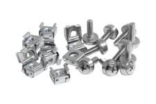StarTech.com M5 Mounting Screws and Cage Nuts for Server Rack Cabinet - Pack of 50 Server Rack Screws (CABSCREWM5) - skruvar och muttrar för rack
