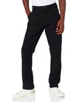 Carhartt Straight Fit Stretch Duck Double Front Pantalon Utilitaire de Travail, Noir, 32W x 32L Homme